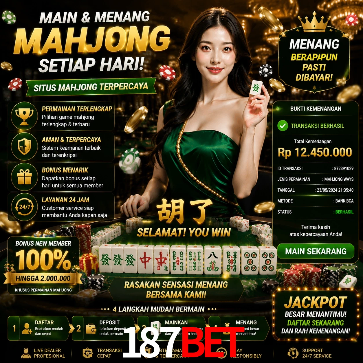 Ganhar e sacar na 187bet